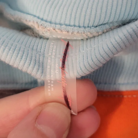 Nwot Freenpeople Peice Of Me Color Block Shorts Blue Orange - Picture 5 of 6